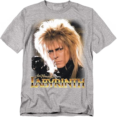Popfunk Labyrinth Jareth David Bowie T-Shirt (Athletic Heather)