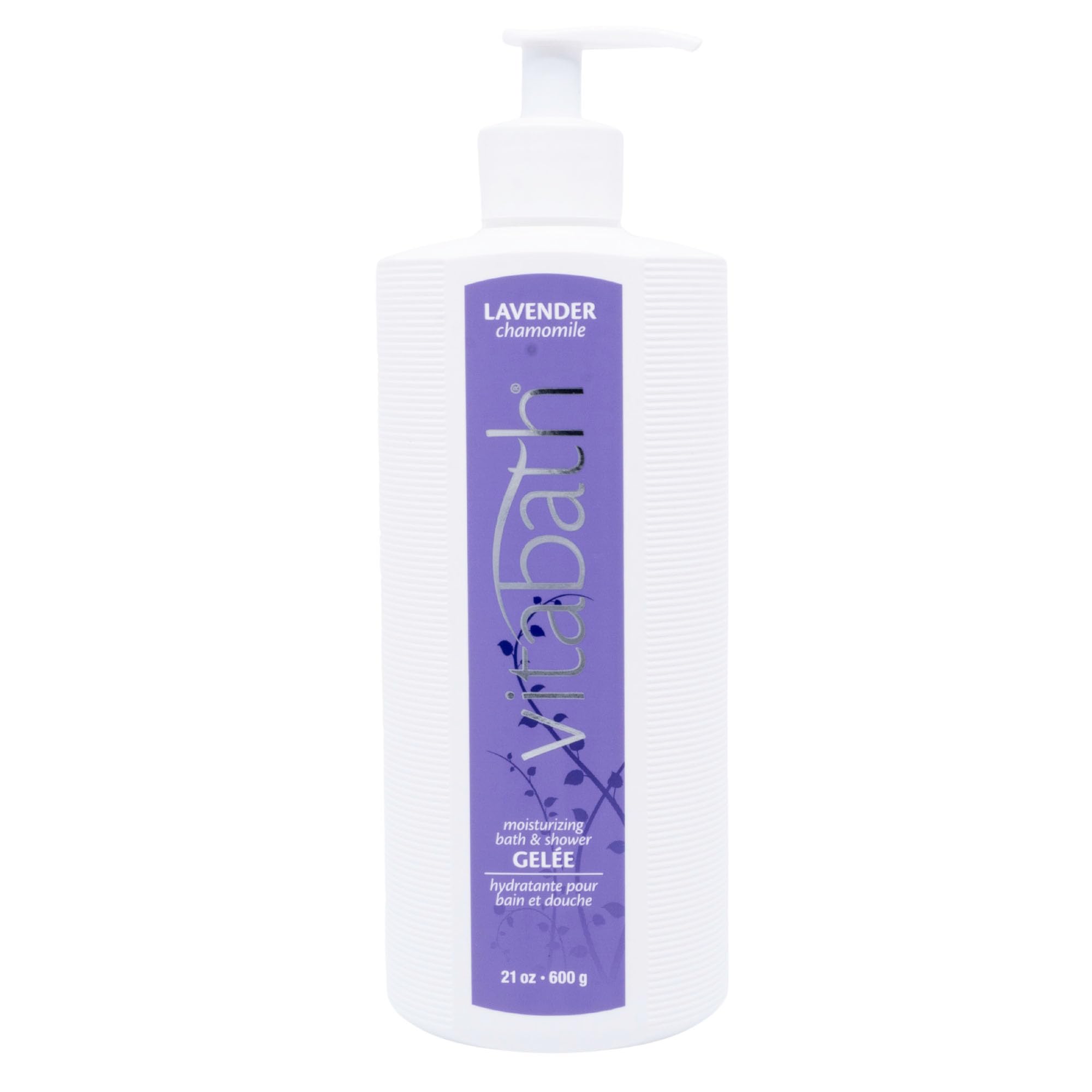 Gel hidratante de manzanilla lavanda para baño y ducha, calmante e hidratante, suavizante botánico de la piel, cuidado de la piel, limpiador corporal y gelee espumoso, 21 onzas 3