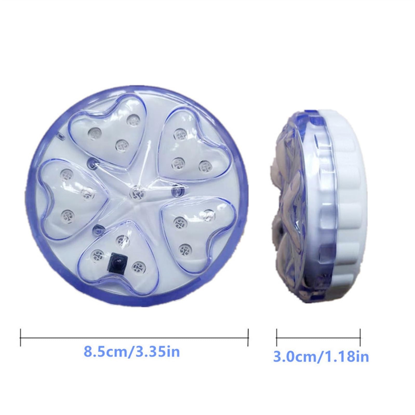 Lampe de bassin magnétique submersible RVB 13 couleurs avec télécommande pour fontaine et aquarium