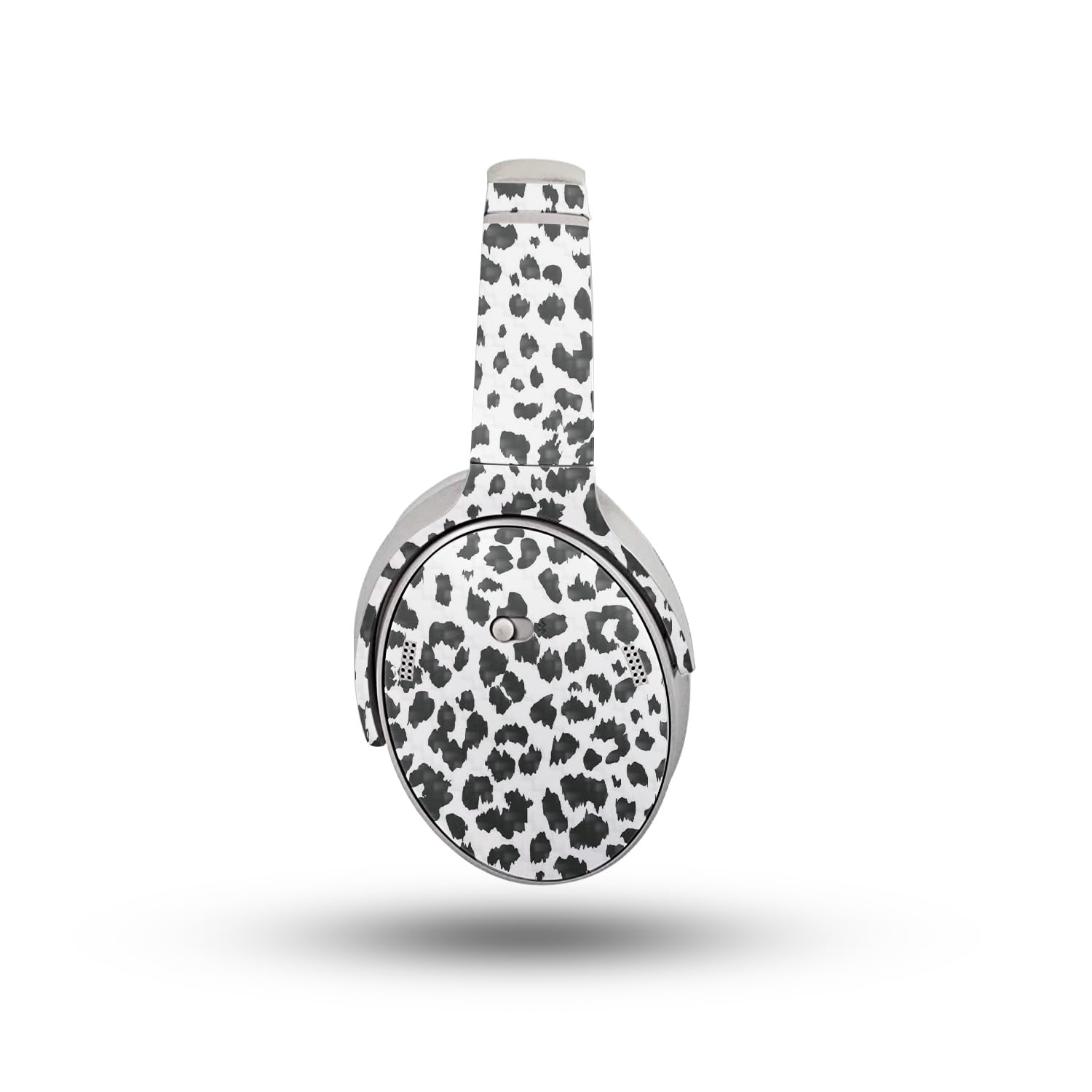 Carbon Fiber Headphone Skin Compatible with Bose QuietComfort Headphones (2023) - Snow Leopard Print - Premium 3M Vinyl Protective Wrap Decal Cover - Easy to Apply | Crafted in The USA by MightySkins