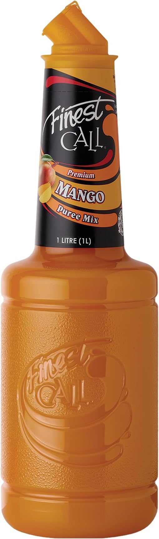 Finest Call Mango Puree | 1 Litre Bottle | Real Fruit | Cocktail Ingredient | Easy Pour | Bar Essential | Premium Ingredients | Cocktail Mix | Drink & Smoothies