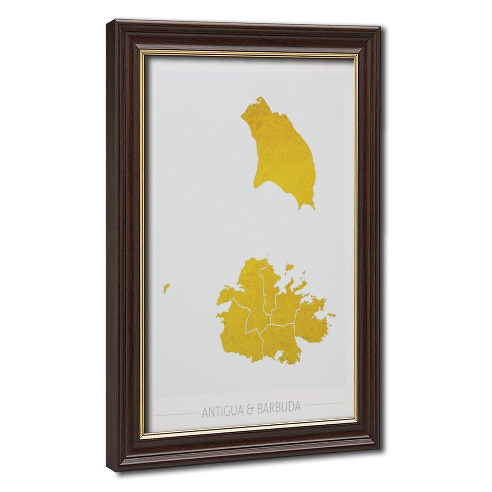 Bareronor Bronze Antigua And Barbuda Canvas Poster Bedroom Decor Landscape Office Room Decor Gift 12" L X 18" W