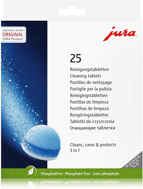 Jura Tabletki czyszczące 3 w 1 do ekspresów do kawy  25 tabletek (1 opakowanie)