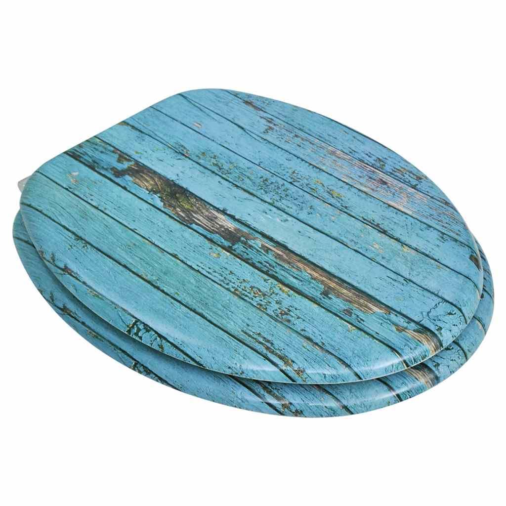 Asiento de inodoro con tapa, 2 unidades de madera de densidad media, bisagras ajustables de 12 a 20 cm, resistentes, universales, fáciles de limpiar, estables, antideslizantes, silenciosos