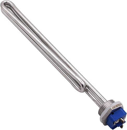 Miniatura 2 de DERNORD Elemento calentador de agua plegable atornillado de 2500W 208V - baja densidad de vatios