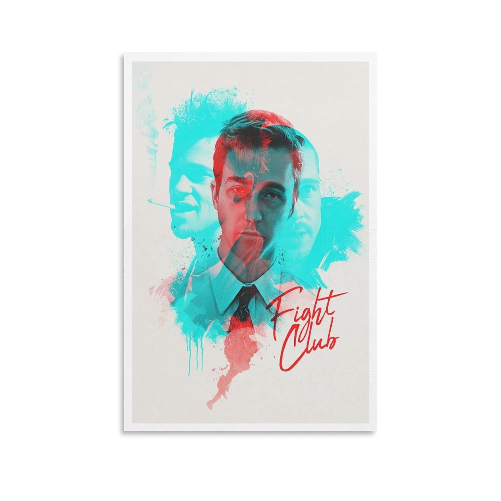 Poster Su Tela Fight Club 1 - Quadro Moderno 30x45 Cm - Stampa Decorativa Per Camera Da Letto, Soggiorno O Casetta Da Uomo