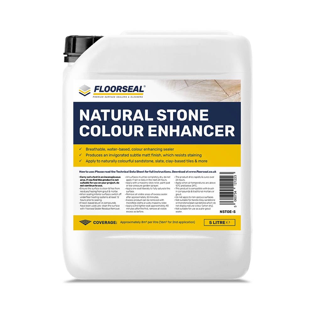 Floorseal Premium Surface Sealers & Cleaners Clear Natural Stone Colour Enhancer (5 Litre)