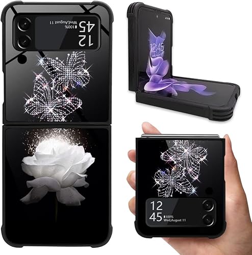 Funda compatible con Samsung Galaxy Z Flip3 5G, antideslizante, de poliuretano termoplástico suave, a prueba de golpes, compatible con Samsung