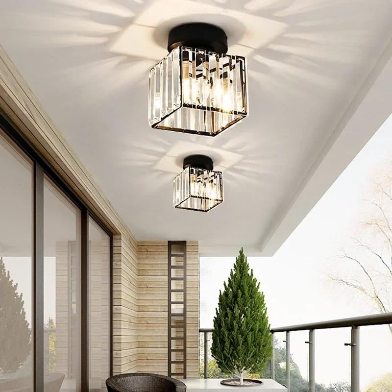 Lustre en cristal nordique pour salon de style loft contemporain