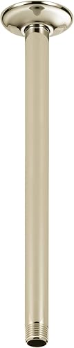 Miniatura 9 de Delta Faucet - Brazo de ducha de montaje en techo de 14 pulgadas y brida, brazo de ducha recto de níquel cepillado, inoxidable U4998-SS
