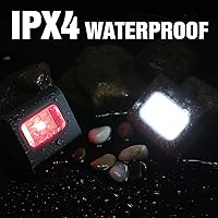 Vista 5 de Paquete de 2 luces de correr nocturnas al aire libre, luces LED para corredores con batería recargable para campamento, senderismo, caminar, trotar