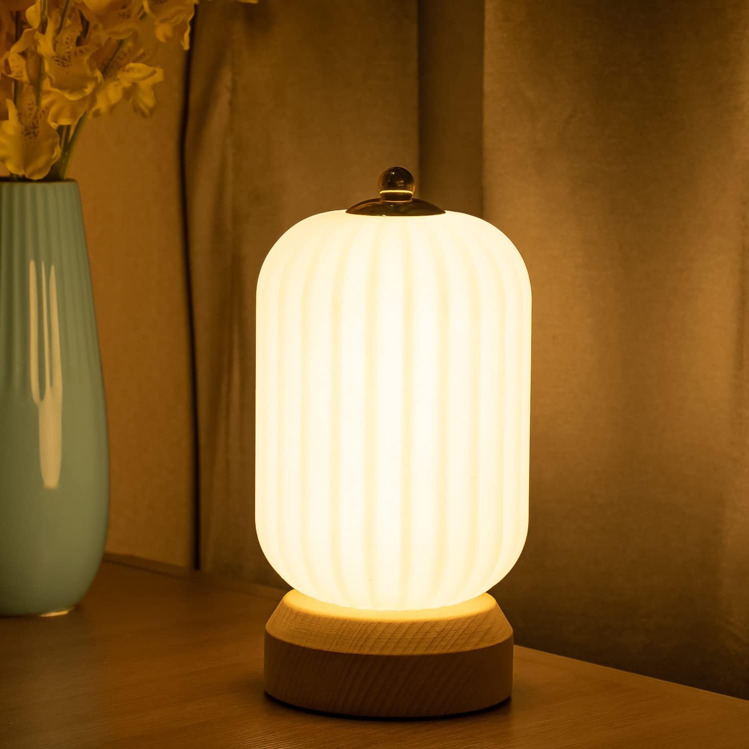 YIEONSHION Small Table Lamp for Bedroom Bedside Lamps for Nightstand