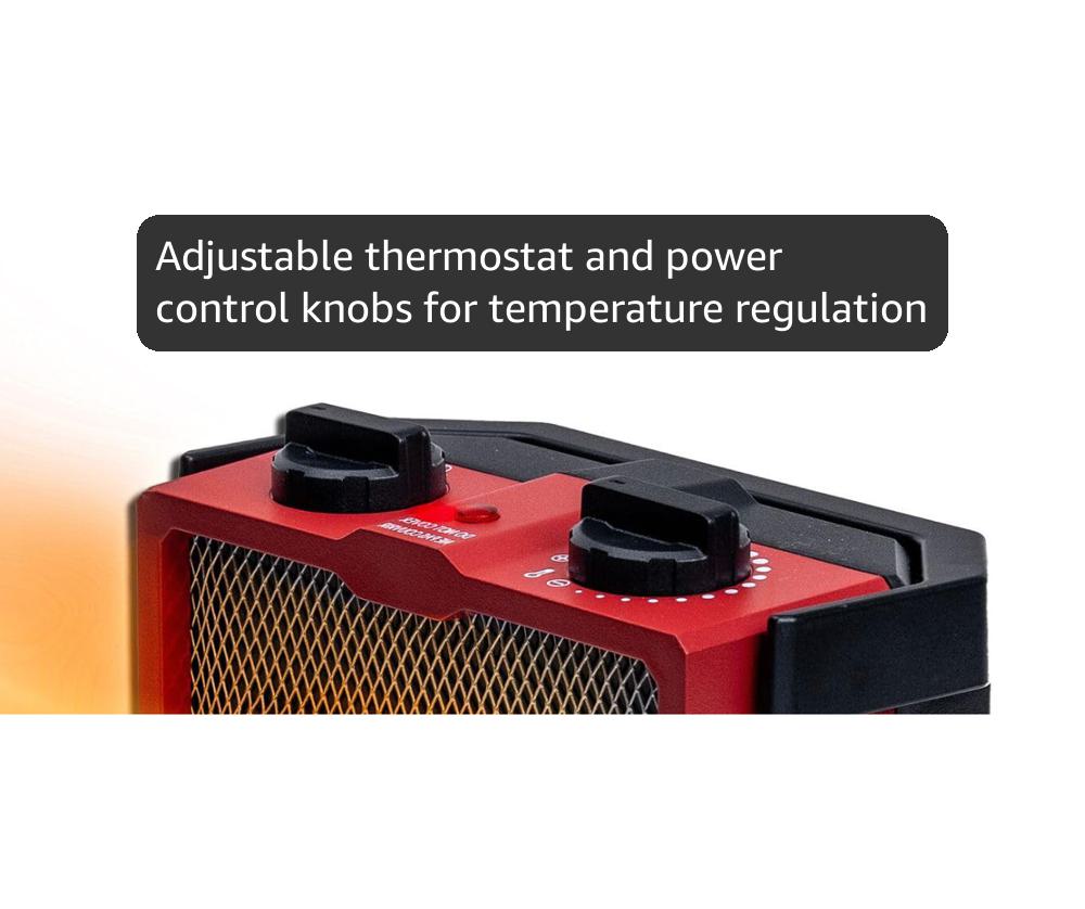 Amazon.com: COMFORT ZONE Ceramic Utility Heater with Thermostat