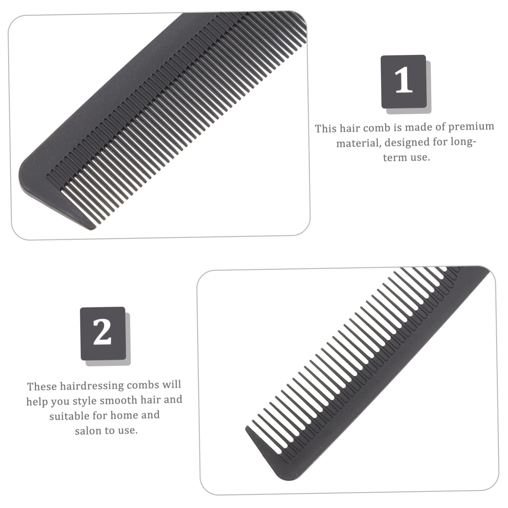 FRCOLOR 18piezas Peine De Dientes Dobles y Para Peinado Peines De Plástico Antiestático Para Hombres y Mujeres Para Cuidado y Estilo Del Cabello