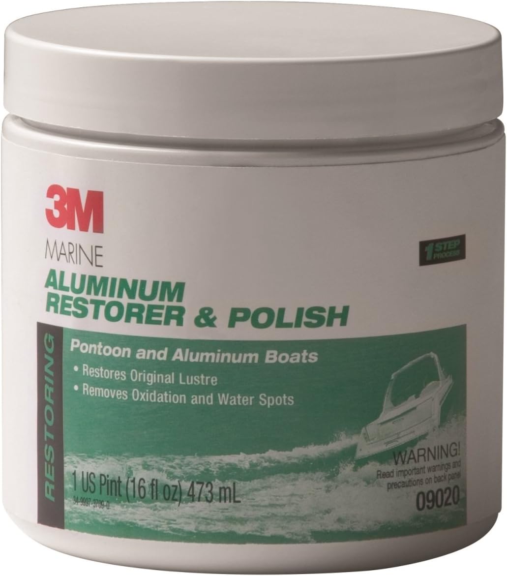 Marine Aluminum Restorer and Polish, 09020, 18 oz, 1 Tube | for Marine Detailing; Remove Heavy Oxidation and Chalking