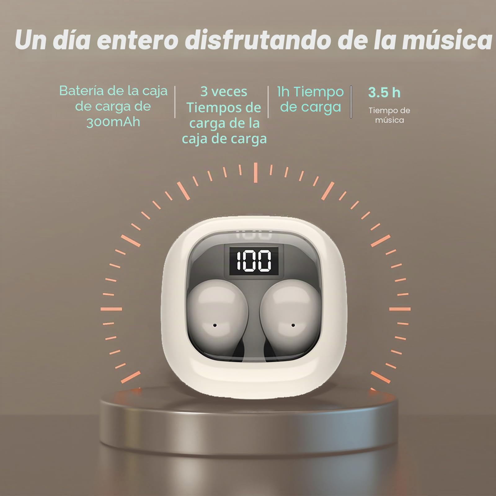 Mini auriculares Bluetooth inalámbricos para dormir