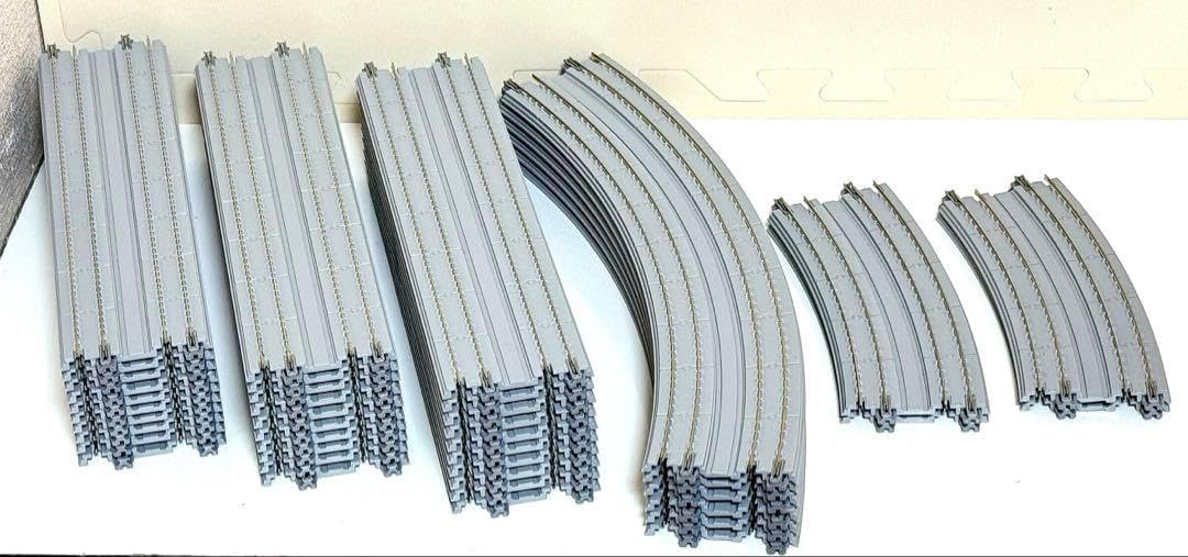 明灰色】KATO UNITRACK スラブ線路 直線S248 曲線WR414 明灰色】 KATO