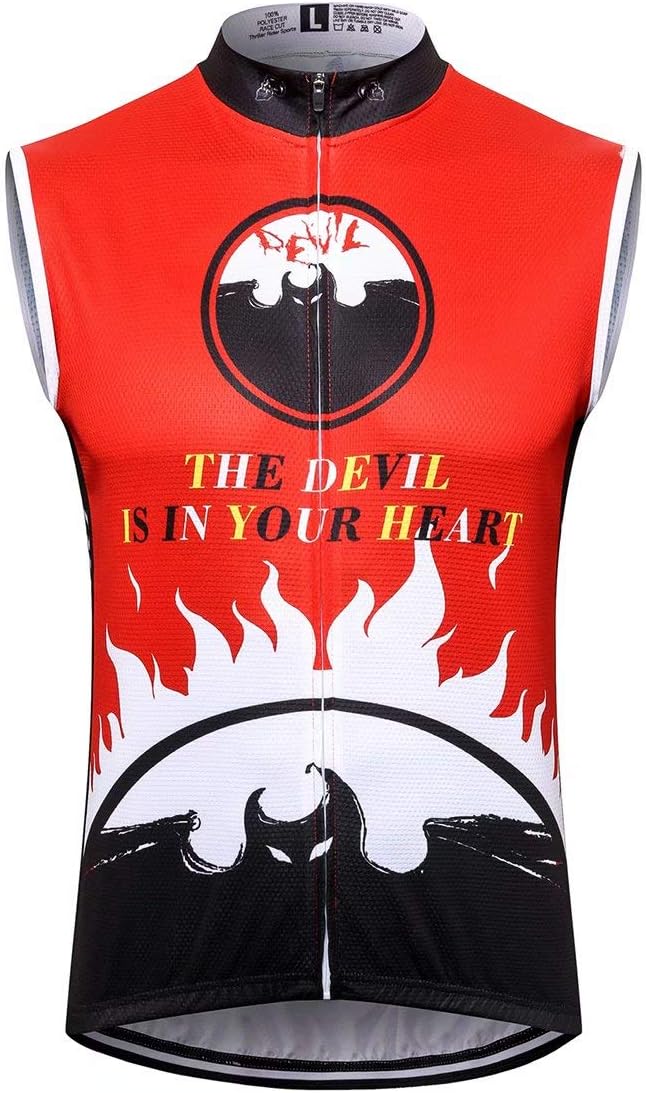 Thriller Rider Sports サイクルジャージ メンズ The 男性自転車運動服装半袖 Heart Your Is In 当店は最高な サービスを提供します Devil