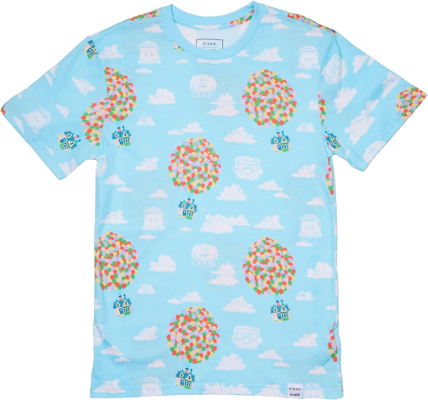 Loungefly Pixar Up 15th Anniversary Balloon House Unisex Tee Large