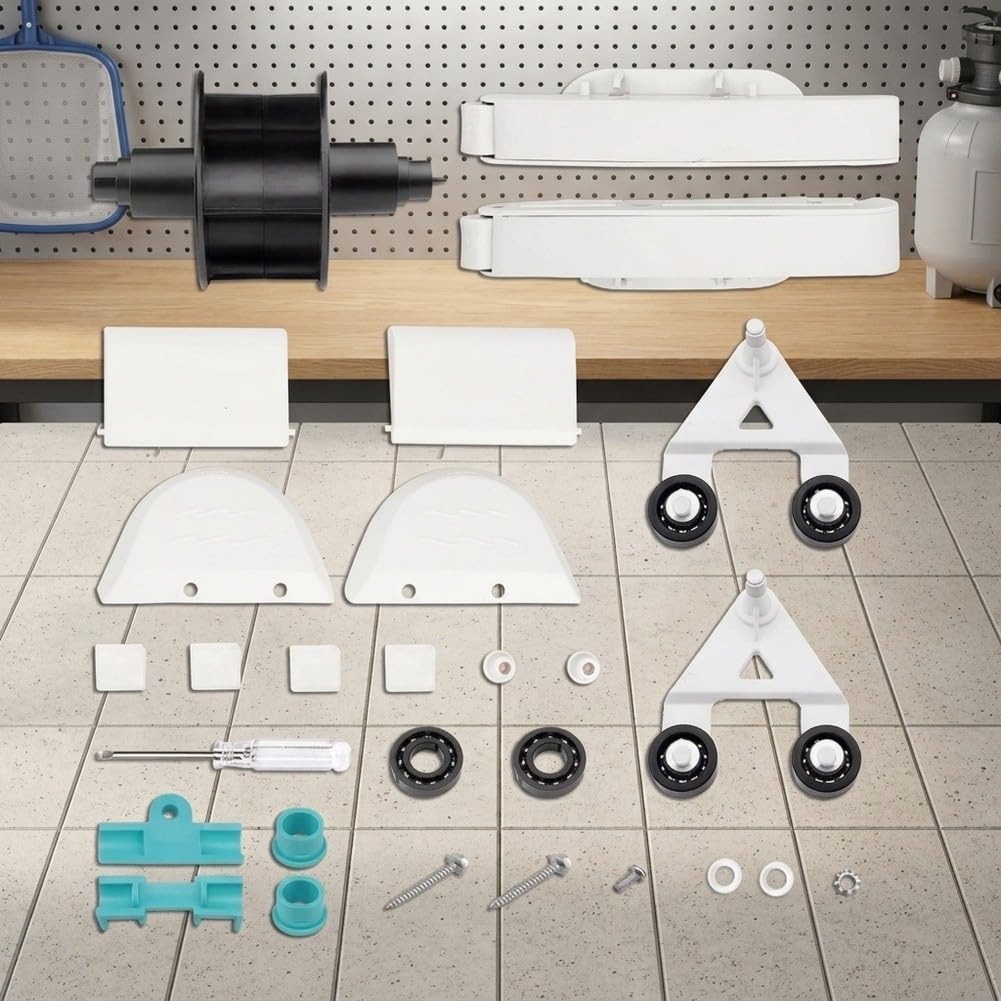Kit de Maintenance pour Hayward pour navigator : pour roue à Aubes Type A et Détachées pour Nettoyeur de Piscine, Ensemble Complet 24 en Plastique pour robuste(24)