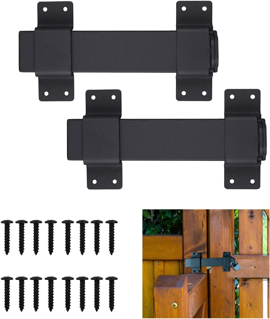 Buy VANROUG Heavy Duty Door Security Slide Latch Lock with Padlock Hole