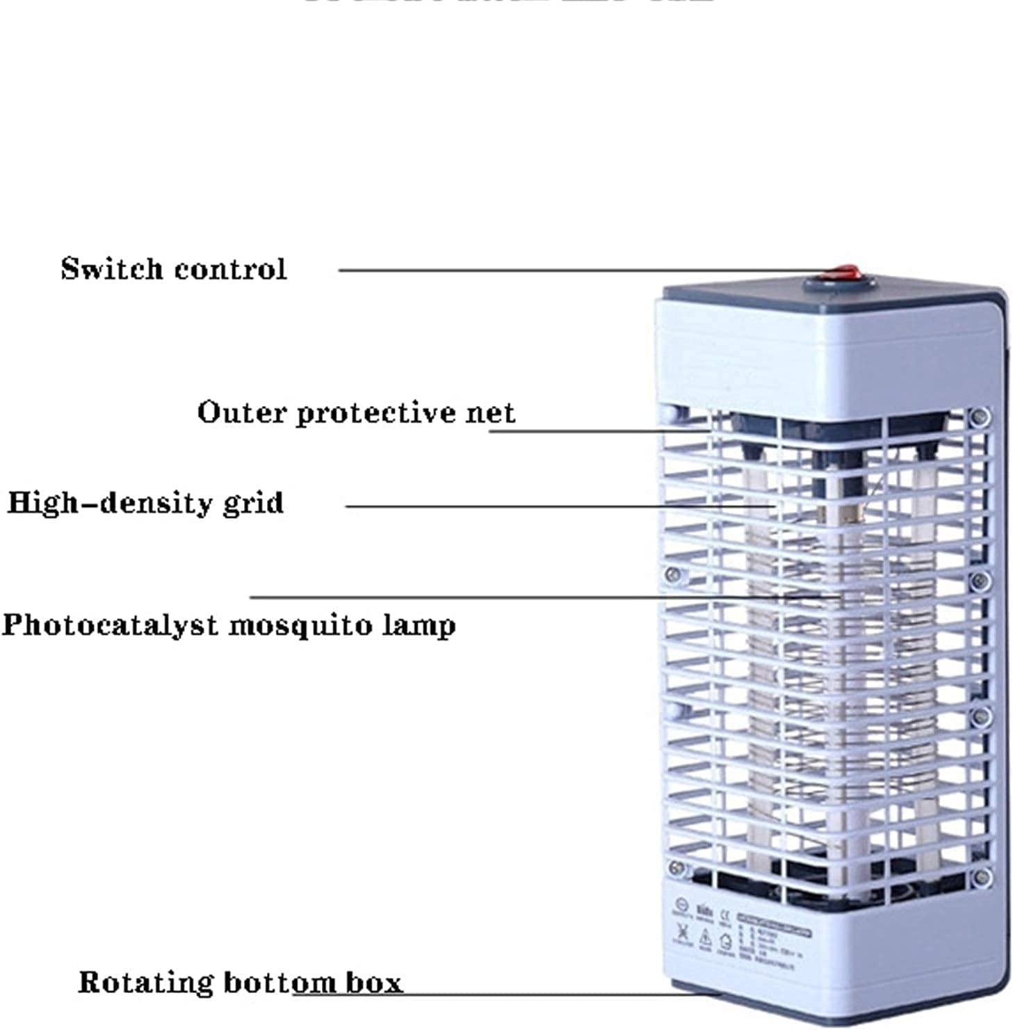 Luz para Matar Mosquitos, lámpara Repelente de Mosquitos Profesional, lámpara exterminadora de Moscas, lámpara para Matar Mosquitos sin radiación