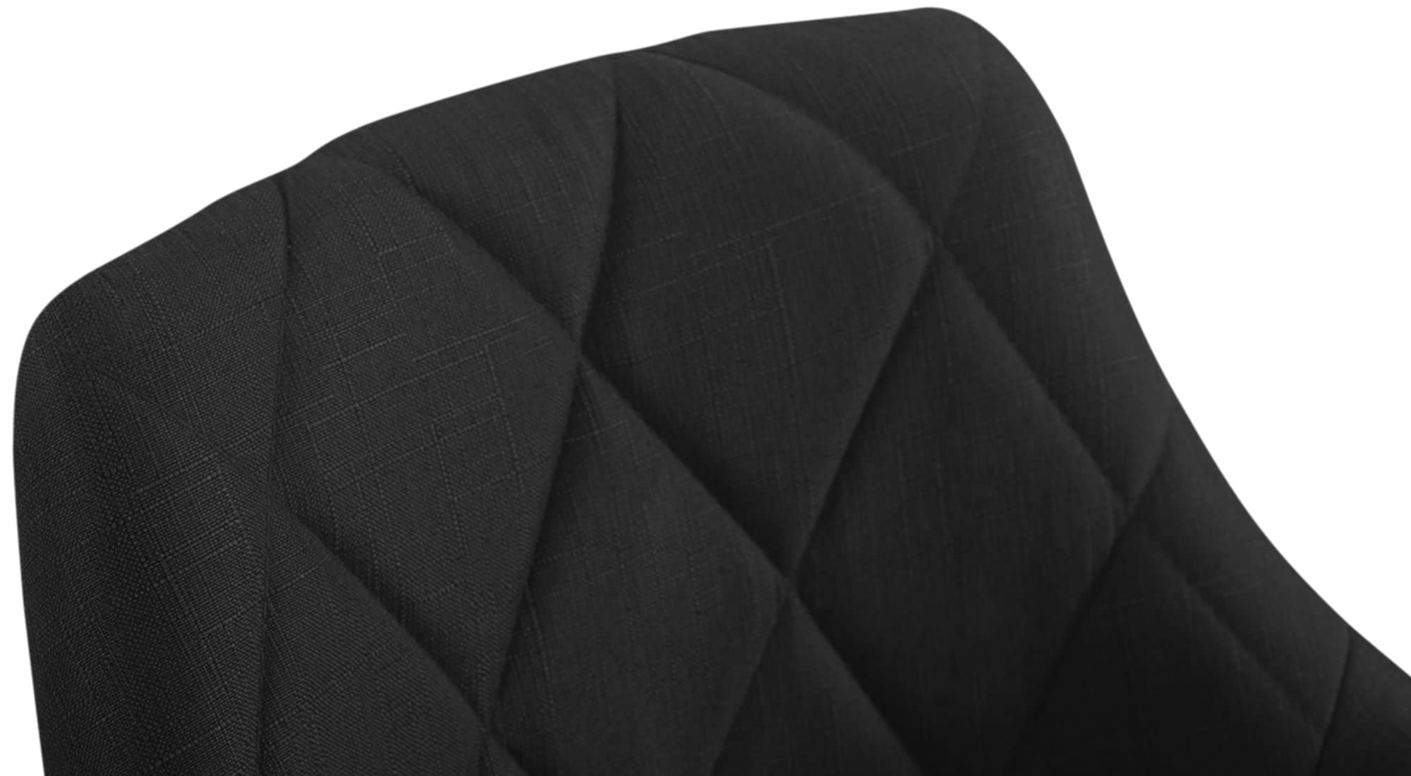CLP Arbeitshocker Lazio I Kunstleder Oder Stoff I Höhenverstellbarer Arbeitsstuhl I Rollbar Farbe schwarz Material Stoff