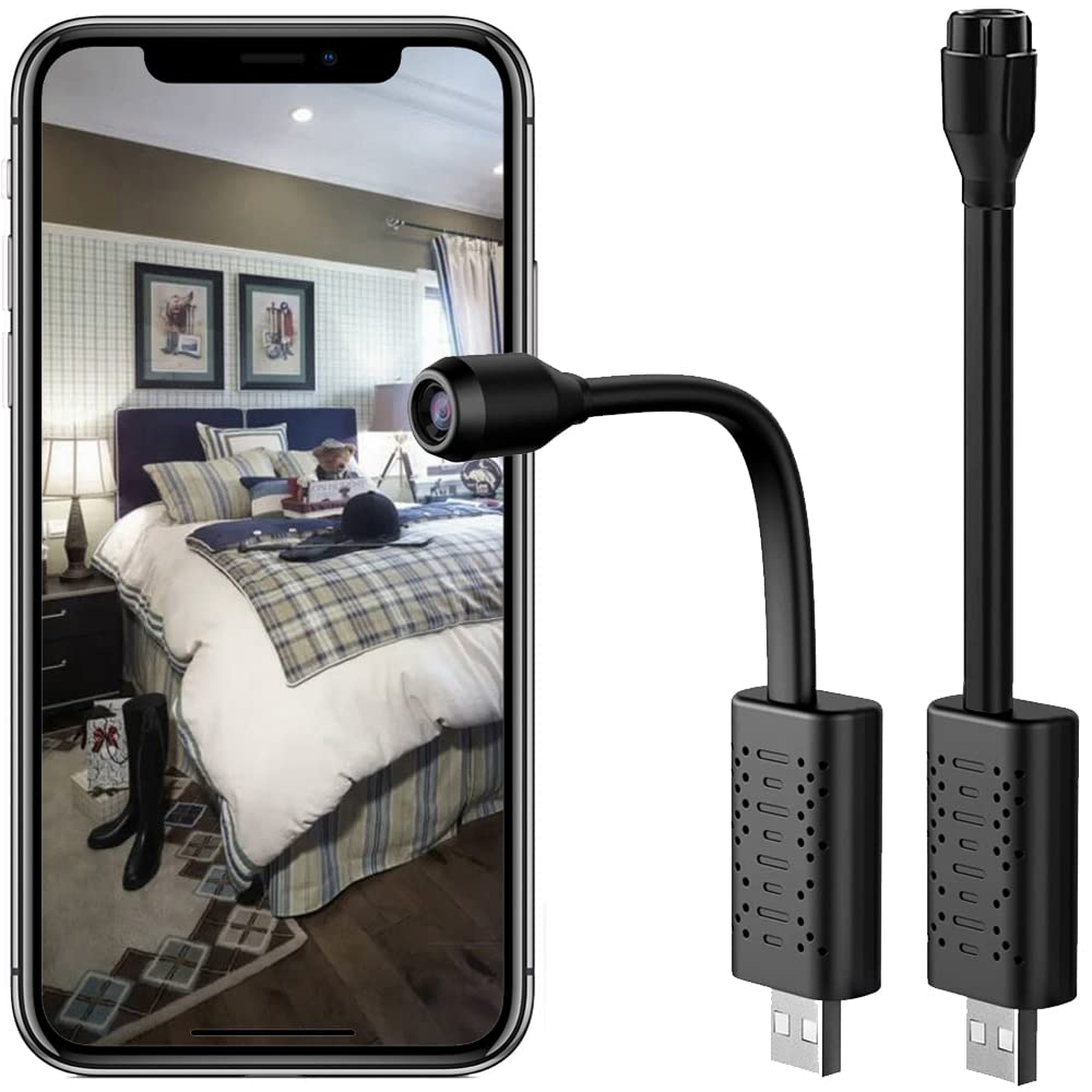 Fruzelg 2023 Hidden Camera Detector - 1080P WiFi Camera for Home Office Security, Indoor Camera with Motion Detection Night Vision, Car Cameras for Surveillance - Size:3.2 x 1 x 0.8 inches