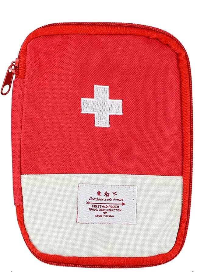 Gadget Deals- First aid kit for Home | First aid Bag |Red- First Aid Pouch | First aid kit for Travel -car,Office,Camping | Medicine Storage Box | Emergency Kit Organizer-image-0