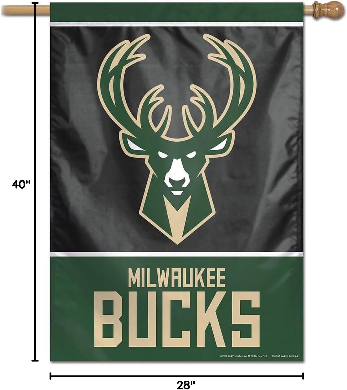 Milwaukee Bucks Vertical Banner - Image 2