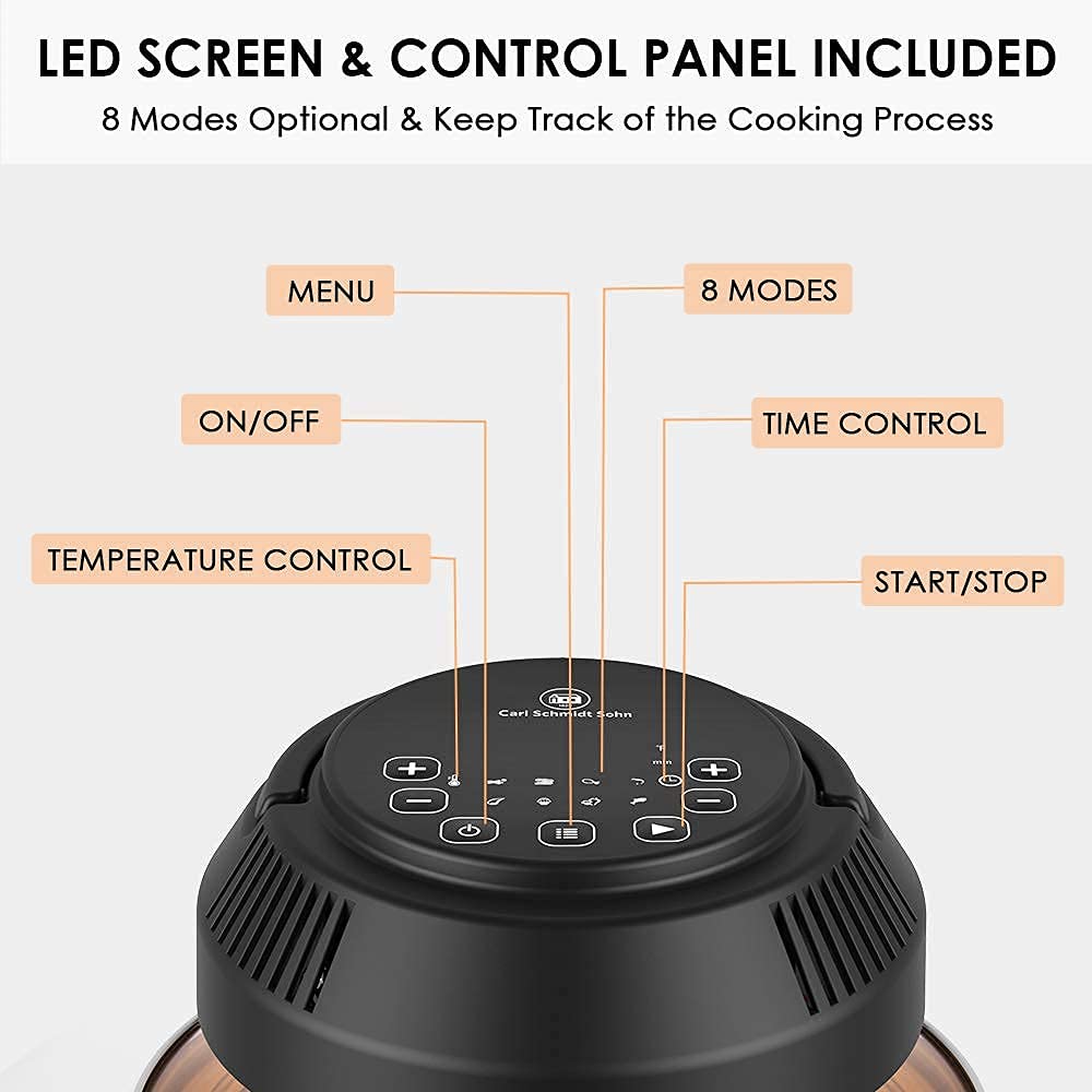 1829 CARL SCHMIDT SOHN CSS Air Fryer Pressure Cooker Lid CrispyTop