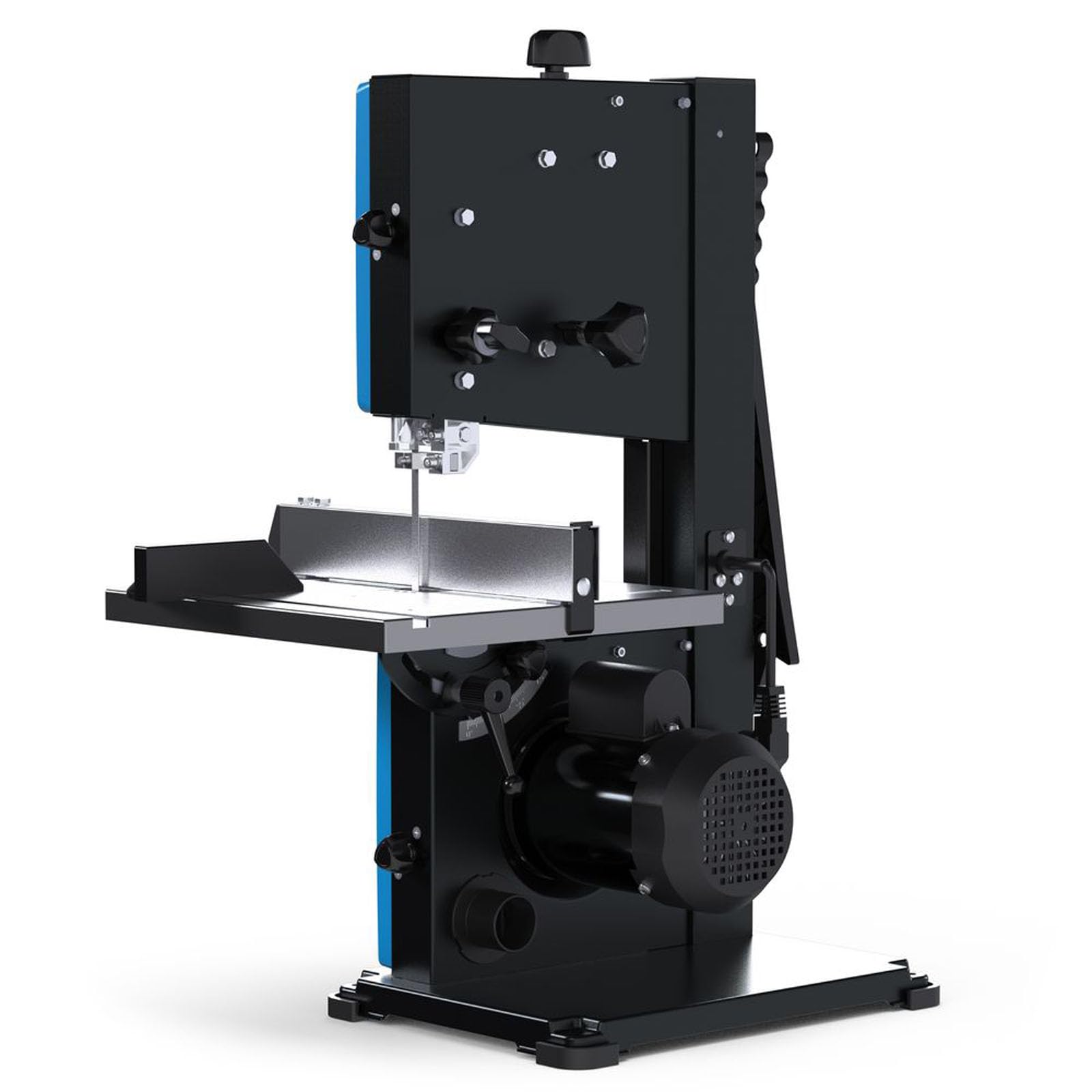 Güde GBS 200S Bandsäge - 230 Volt, 350 Watt, 1500 Umdrehungen pro Minute, 900 Meter pro Minute Bandgeschwindigkeit, Schnittleistung 50 bis 80 Millimeter je nach Winkel, Schnittlänge 200 Millimeter