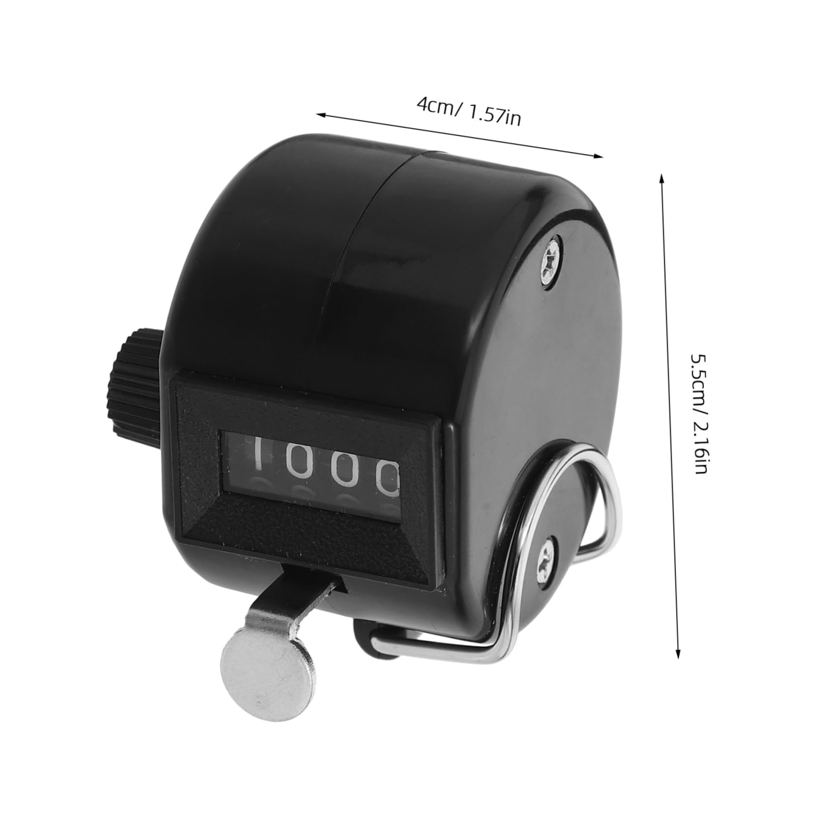 Luxshiny Hand Tally Counter 4- Display Handheld Manual Counter for Visitors Counting Durable Plastic Construction