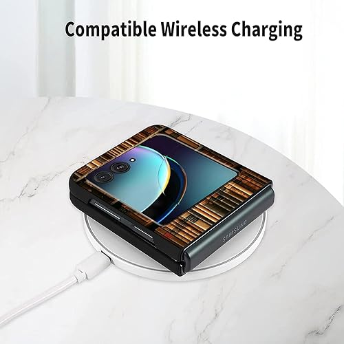 Miniatura 6 de Funda para Motorola Moto Razr Plus 2023 con protección de pantalla, cubierta trasera de policarbonato duro delgada y ultrafina con patrón de