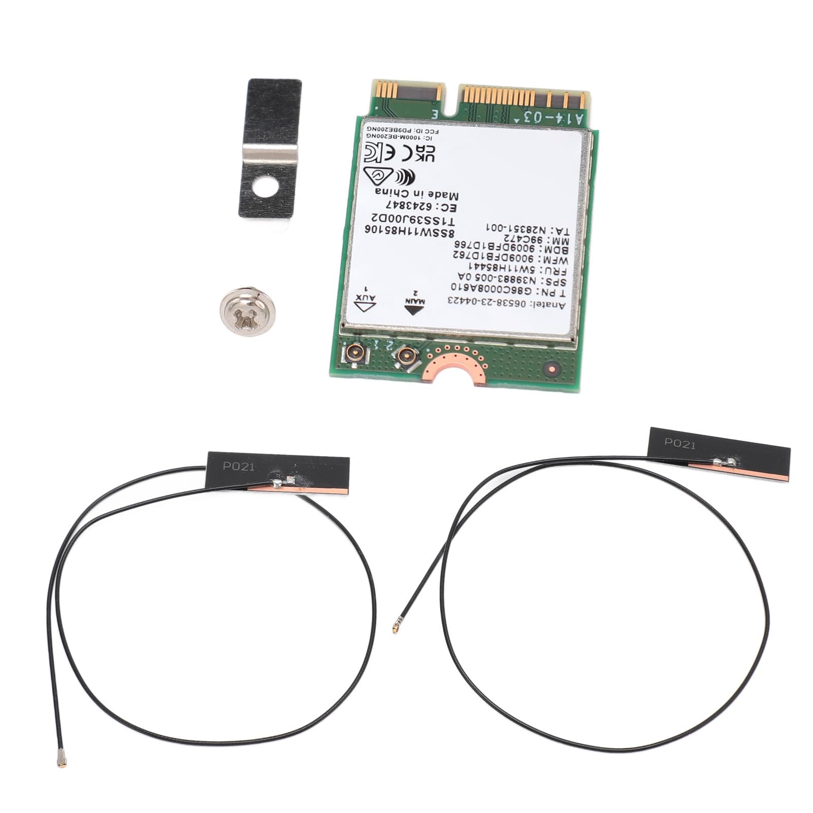 Generic Scheda WiFi 7, 2,4/5/6g BE200NGW Scheda di Rete (Scheda WiFi 7 con antenna integrata)