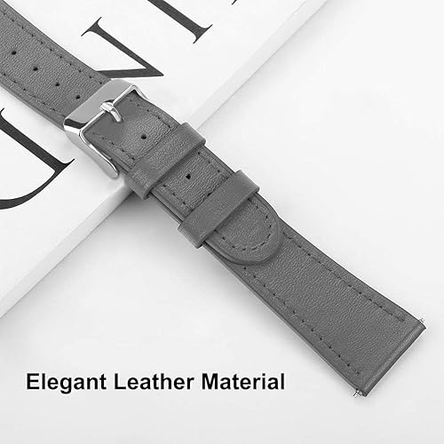 Miniatura 10 de Compatible con Samsung Galaxy Watch 654, correa de repuesto de piel de 0.787 pulgadas para reloj Galaxy Watch66 ClassicWatch55 ProWatch44