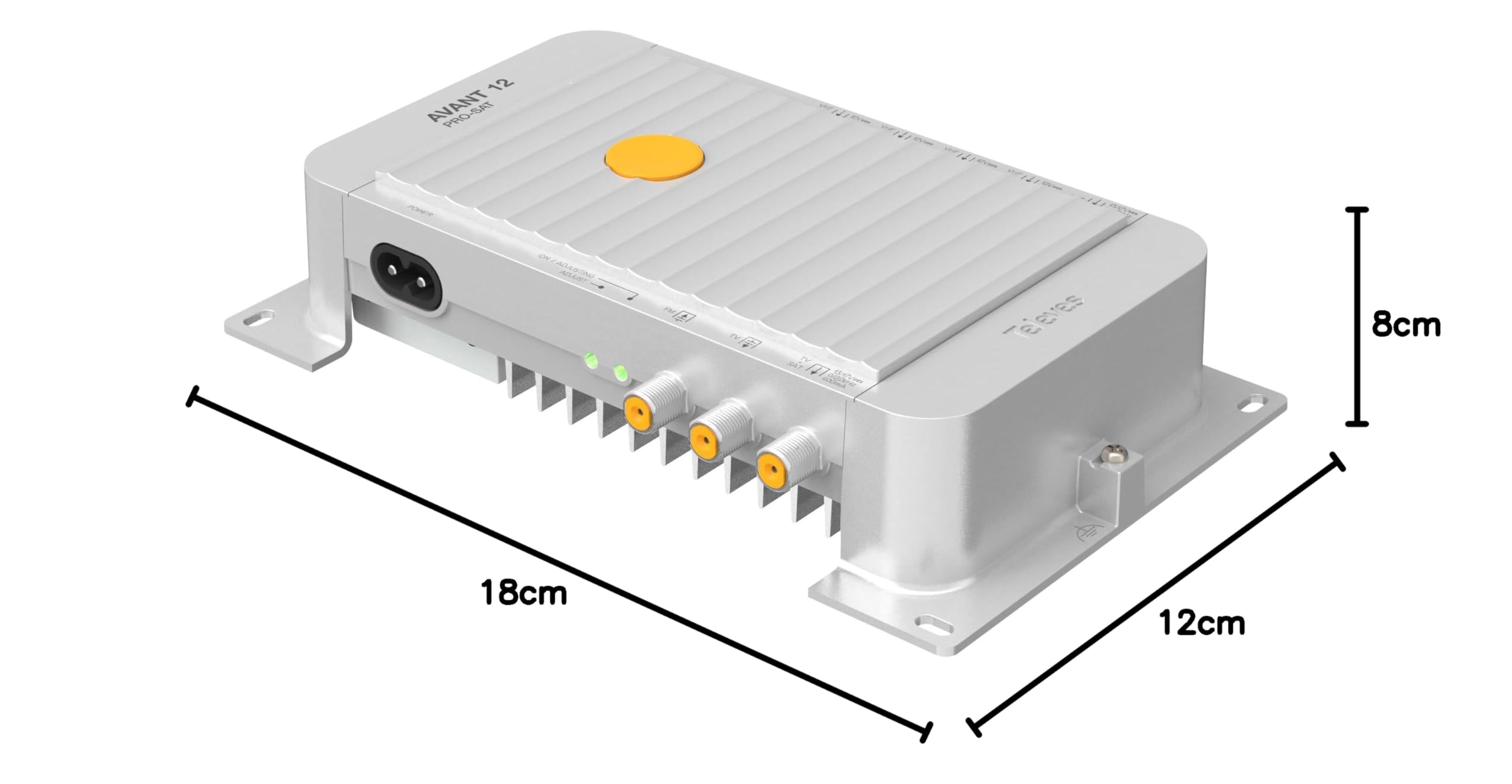 Central programable Avant 12 Pro Sat para terrestre/satélite, 32 filtros Digitales y programación automática/Avanzada Mediante ASuite (Bluetooth®)