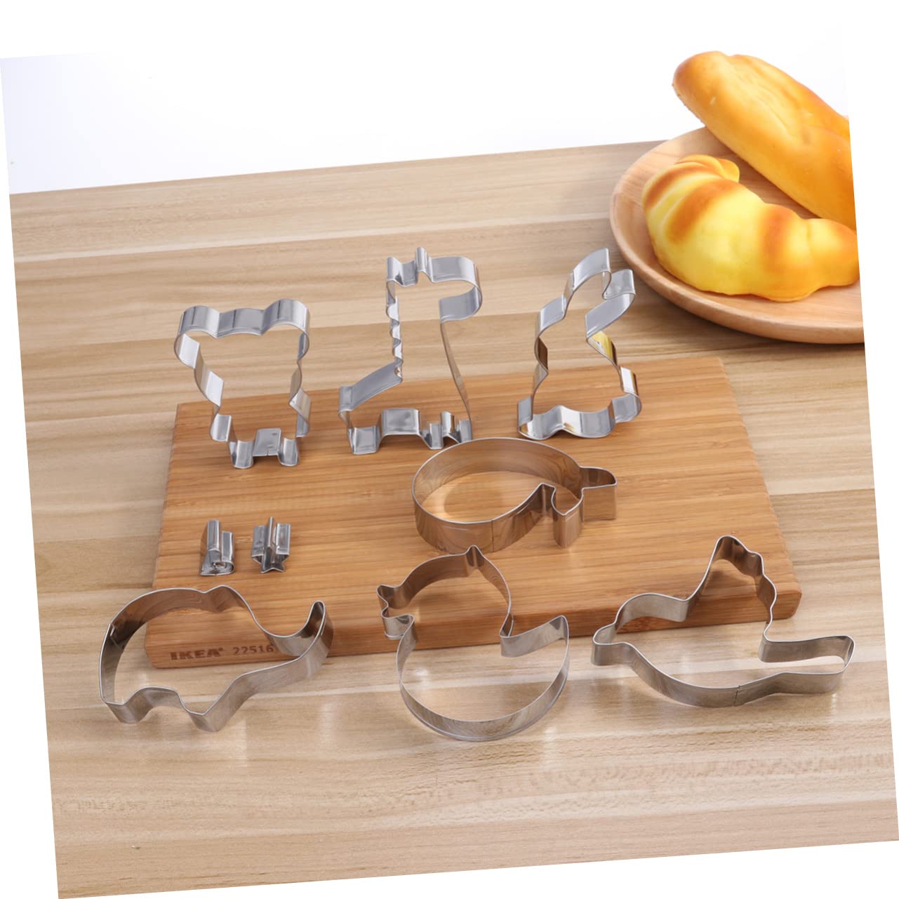 COLLBATH 30 Stk Ausstechformen Kuchen Sternkeks tierische Kekse Ausstecher für Kinder Tierschablonen keksform ostern easter cookie cutters keksbackformen Keksausstecher aus Edelstahl Silver