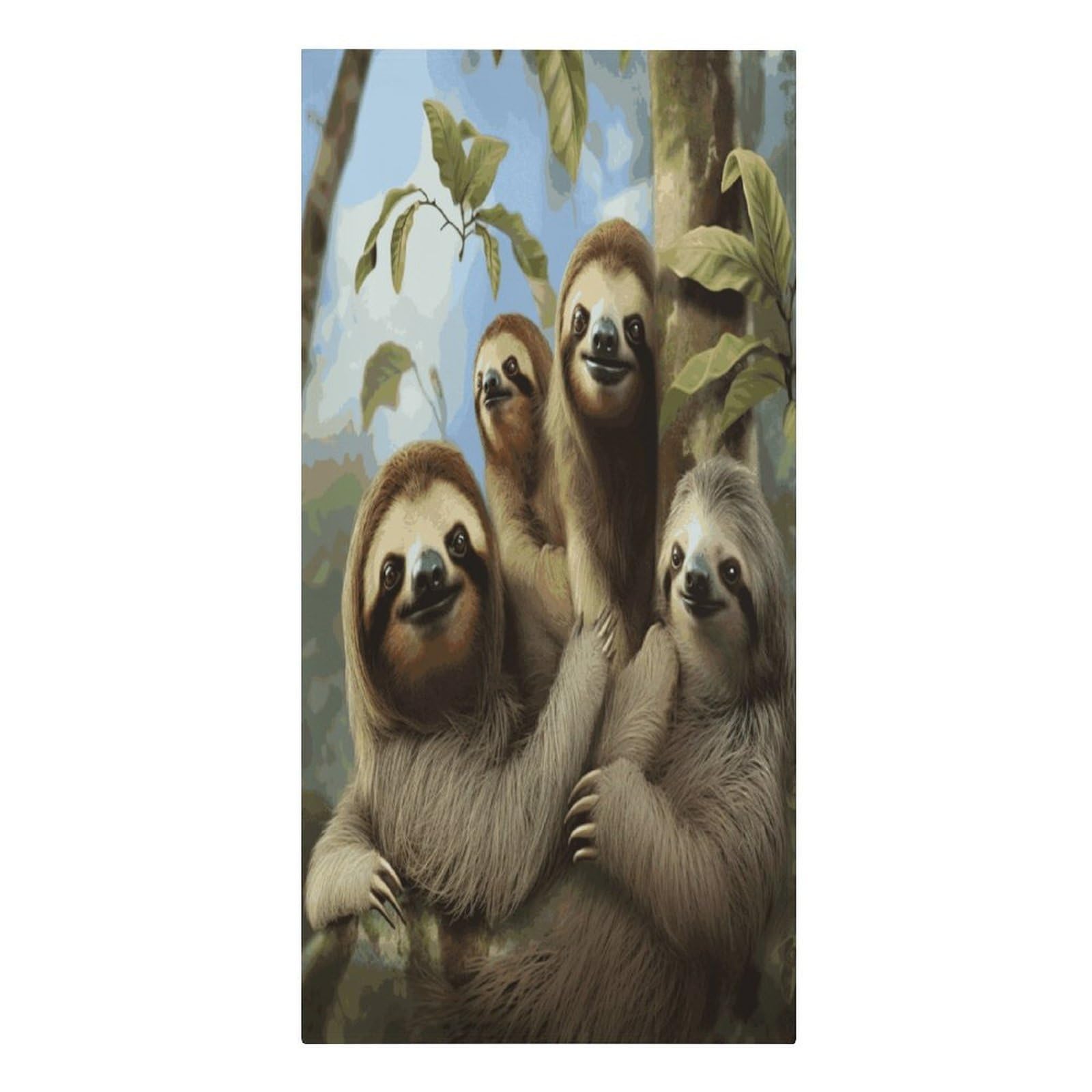 Adfgyerh Women's Style Sloth Family Microfiber Sand Free Towels Large Quick-Dry. Beach Towel For Swimming Pool Camping Beach .Beach Accessories， They Are Essential Accessories For Adults, And Men, Vacation Gift