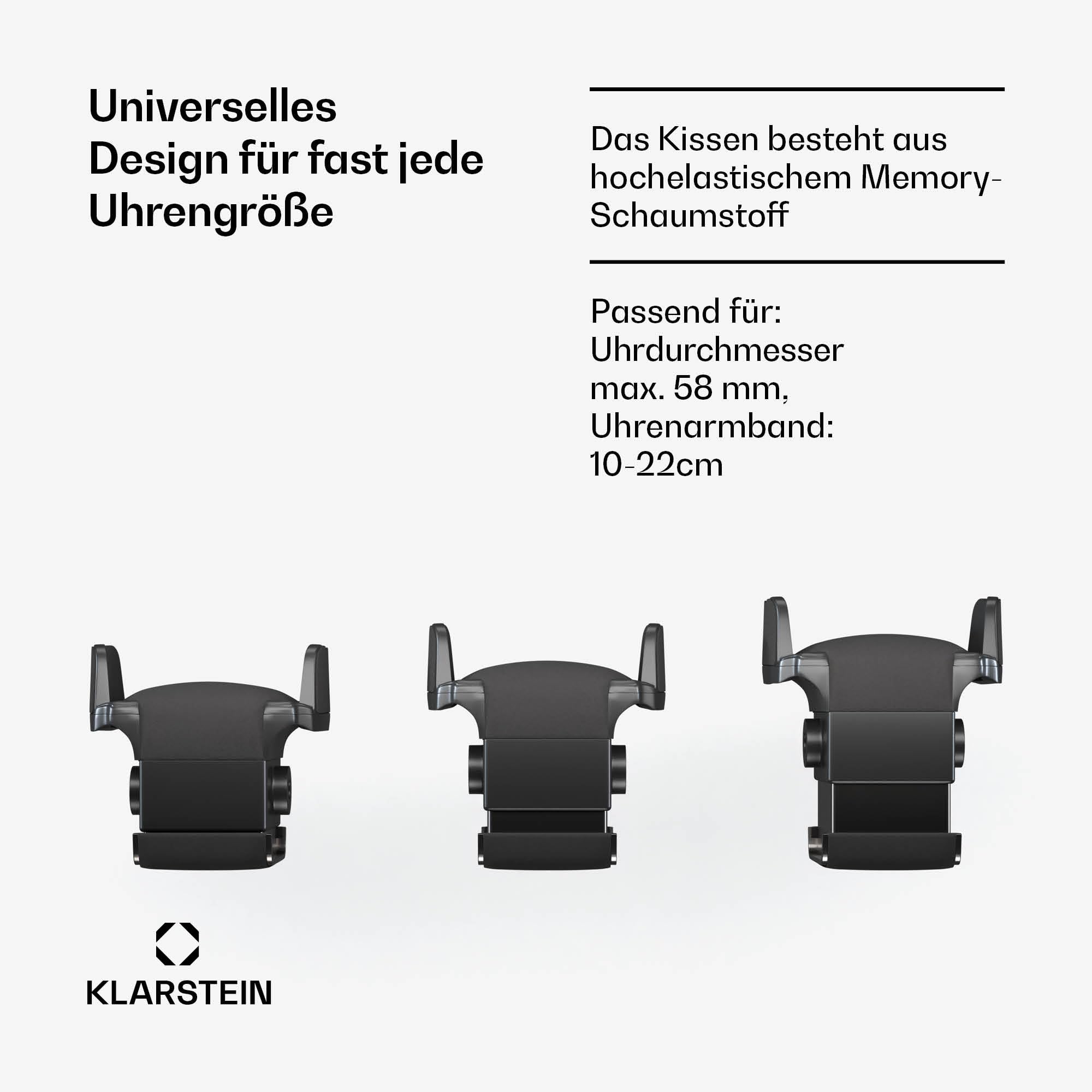 Klarstein ChronoVault Uhrenbeweger für 5 Uhren – Automatik-Uhrenbeweger mit Leisem Japanischem Motor, Veganes Leder, 4 Rotationsmodi & 3 Richtungen, LED-Beleuchtung & Schmuckschublade
