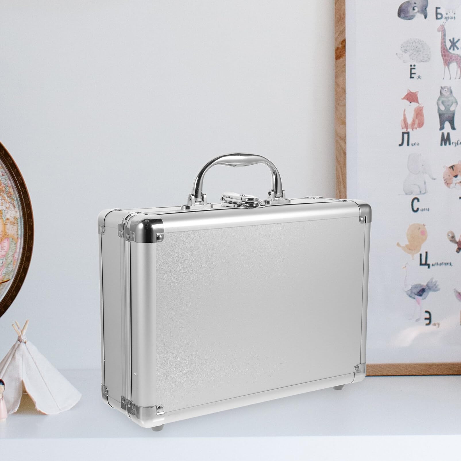 ARTIBETTER Valigetta Lega Di Alluminio Con Inserti Spugna Borsa Portautensili Compatta e Resistente Design Elegante Per Strumenti e Oggetti Preziosi Facile Da Trasportare e Sicura