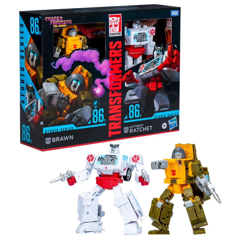 Amazon.com: 86-27 Brawn and 86-28 Autobot Ratchet 2-Pack Deluxe