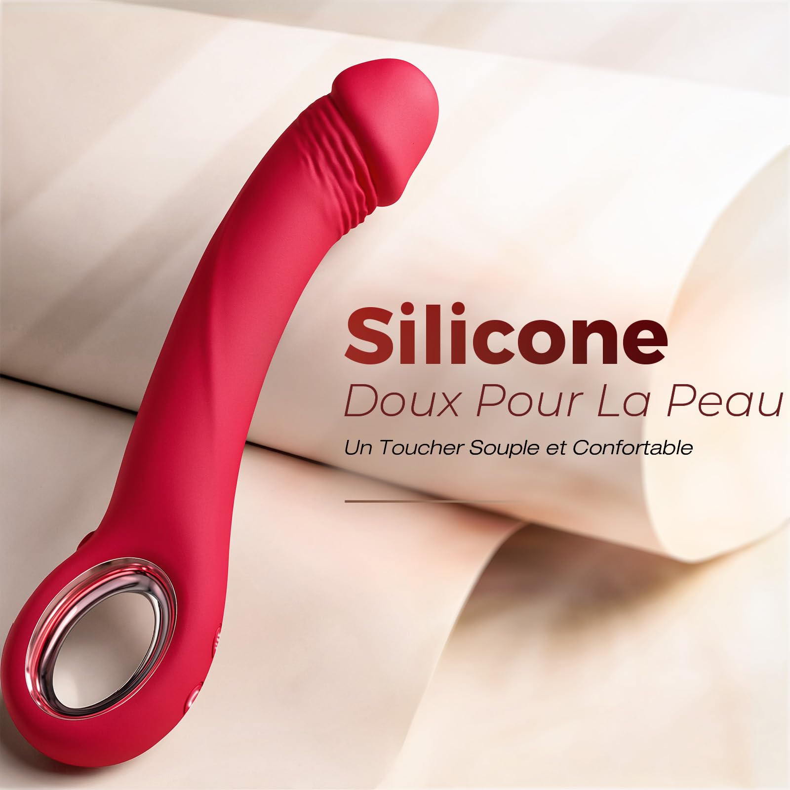 Gode Vibromasseurs Feminin Clitoridien va et vient Sex Toys, 7 Modes Poussées & 10 Vibrations Silencieux Silicone Vibromasseur Sextoy, Gode femme Sex Vibro, Vibrateures Sextoyse Couple Plaisir
