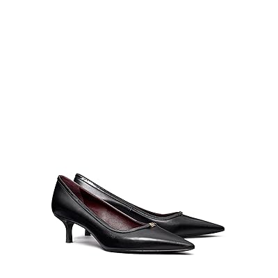 Tory Burch Double T Buckle Kitten Heel Pumps 45MM High Women