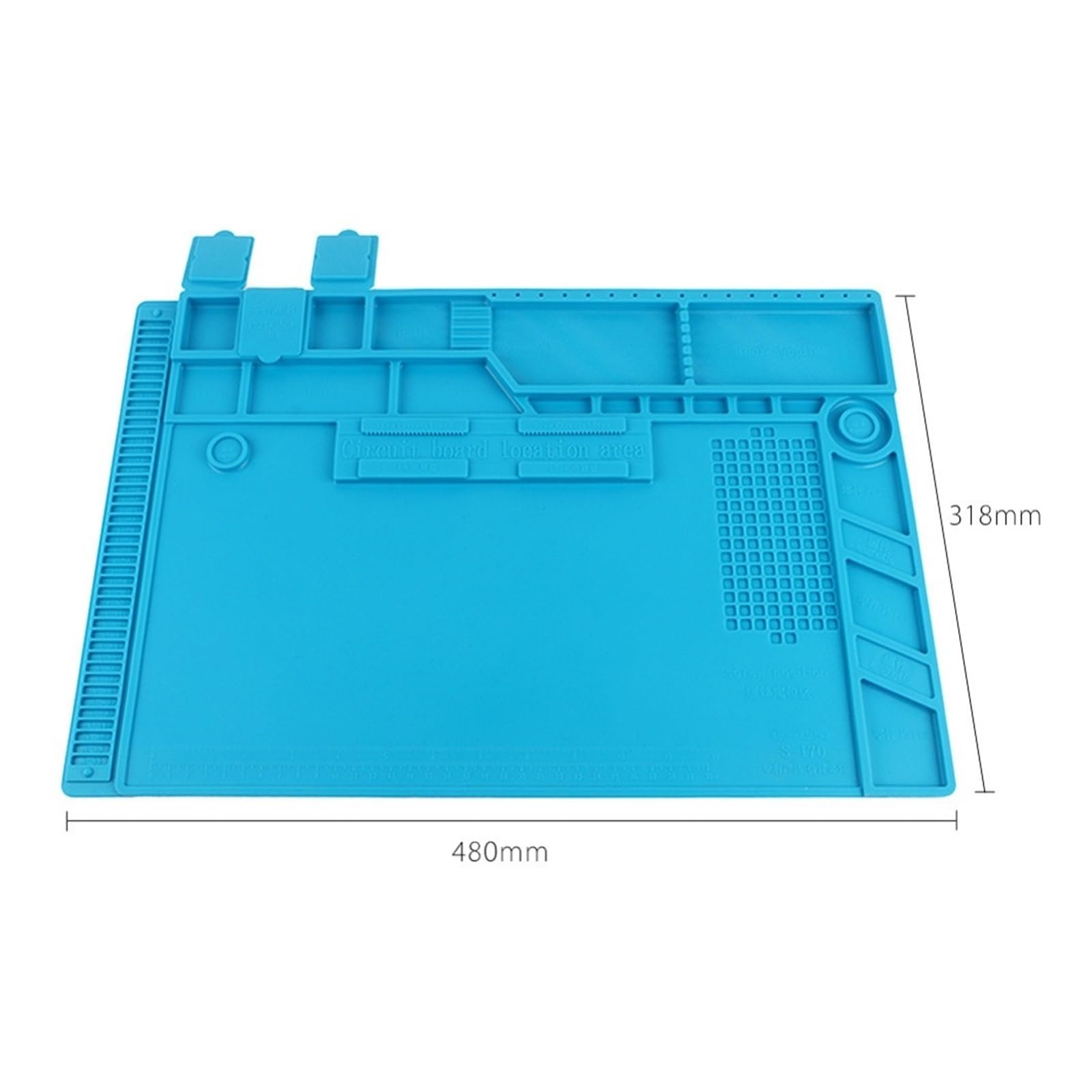 tappeti da lavoro per saldatura S-170 Tappetino for saldatura in silicone morbido con isolamento termico Piattaforma di manutenzione da scrivania for stazione di riparazione di componenti elettrici