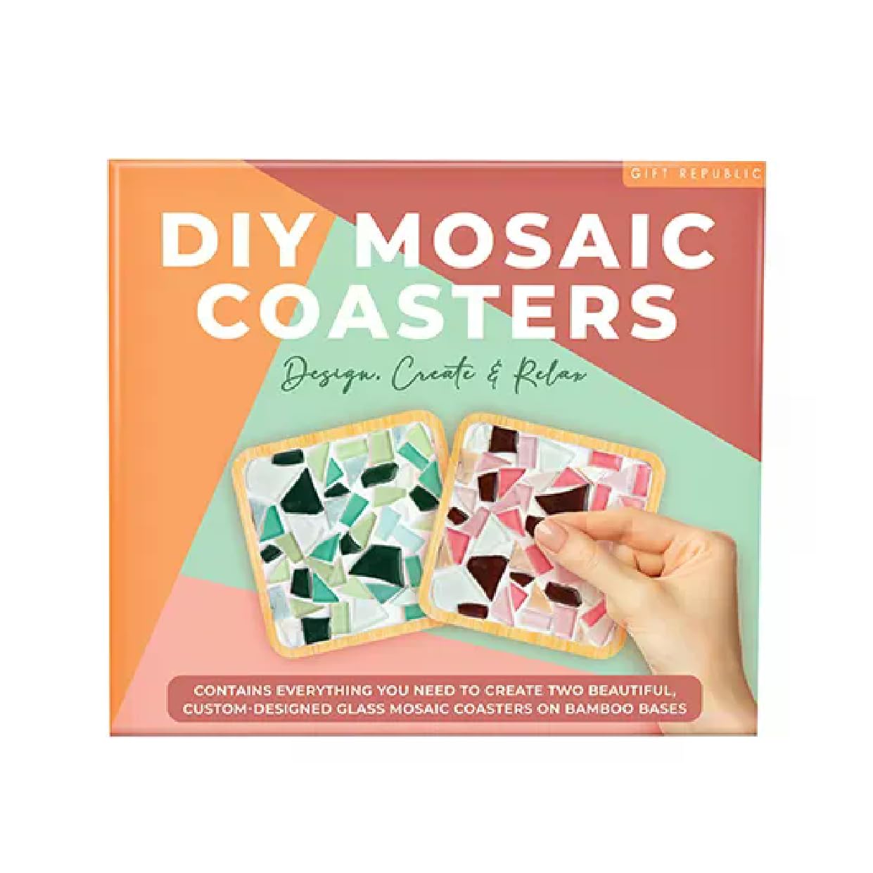 Gift Republic Women's  Diy Mosaic Coasters Kit, Sports Direct