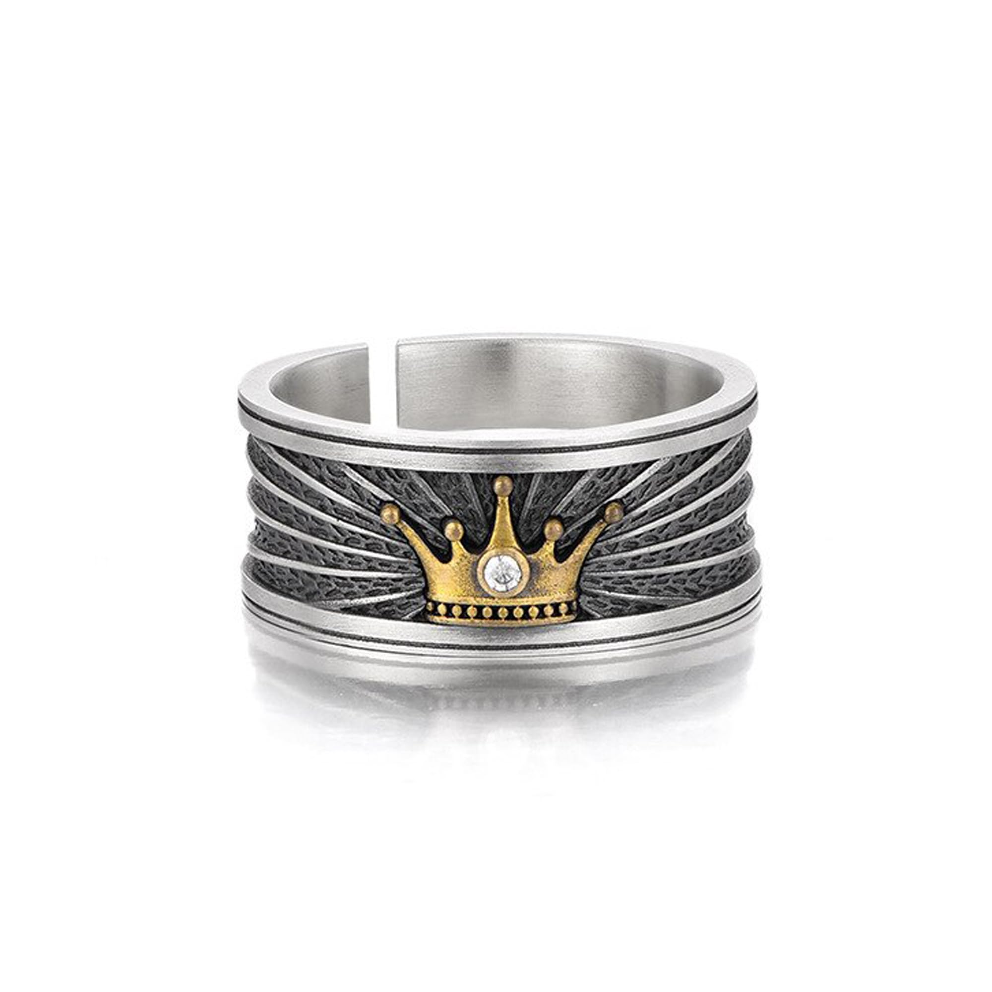 Mens Jewellery Silver Ring For Boys Stainless Steel Adjustable Finger Rings for Men and Boys Girls Women Accessories Jewellery for Men Anniversary Unisex Rings