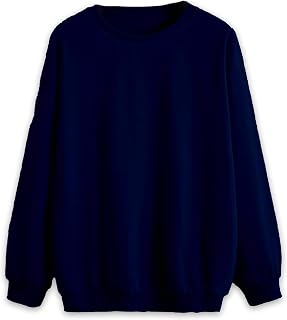 Mack Jonney Solid Round Neck Cotton Fleece Sweatshirt for WOMEN-VMACK639269 Price In India