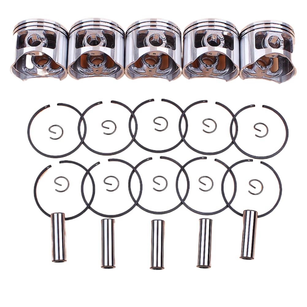 Piston Rings Kit 45mm Compatible with 4500 5800 5200 Chainsaws 45cc 52cc 58cc Engine