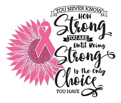 You Never Know How Strong. Breast Cancer Awareness Month | Great Gift Idea|Single |5 Inch Magnet | Made In The Usa | Car Auto Tool Box Refrigeratormagnet | Fbmmag11705 #TOP1